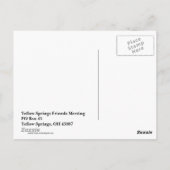 Carte postale Quaker Meeting for Worth en ligne (Dos)