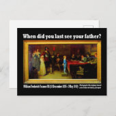 Carte postale - "Quand as-tu dernier voir ton père (Devant / Derrière)