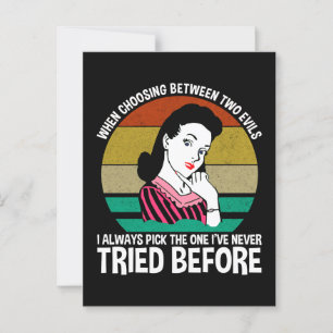 Carte Postale Quand Choisir Entre Deux Maux