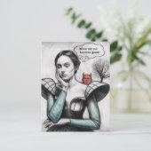 Carte Postale Quand Est-Ce Que Le Mal Est Devenu Une Bonne Femme (Debout devant)