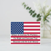 Carte Postale Quand Il S'Agit De Politique (Debout devant)