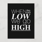 Carte Postale Quand ils vont bas, nous allons haut Cool de devis (Devant)