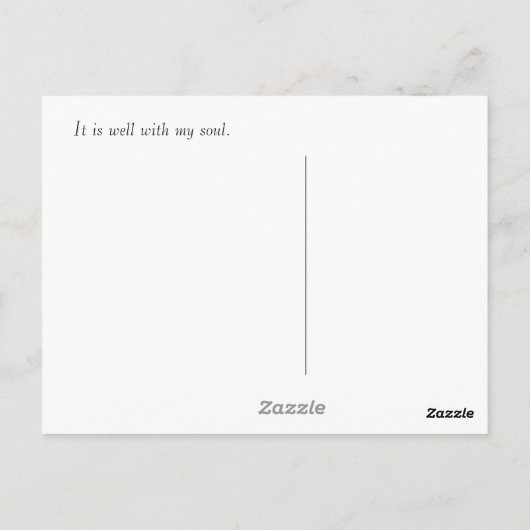 Carte Postale Quand La Paix Est Comme Un Fleuve... (Dos)