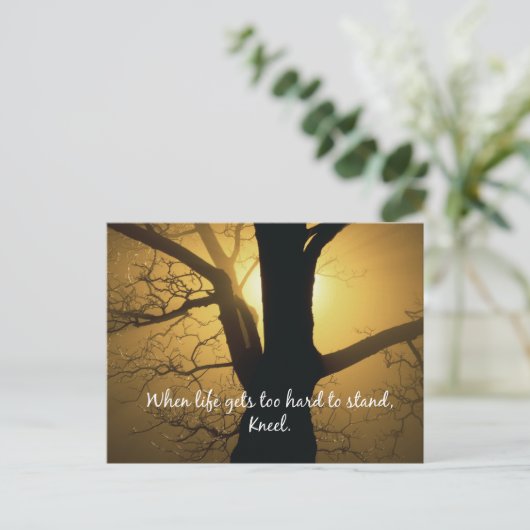 Carte Postale Quand la vie devient trop dure à supporter, Citati (Debout devant)