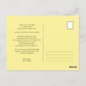 Carte Postale Quand la vie vous donne l'amitié du citron (Dos)