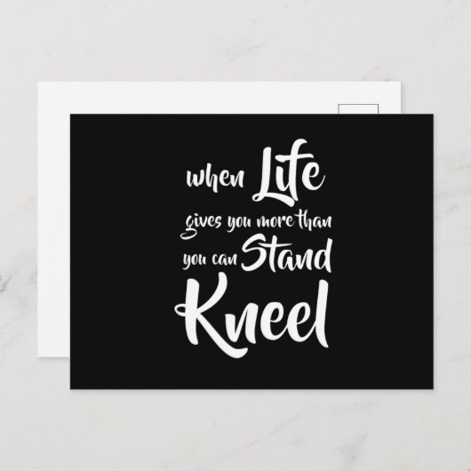 Carte Postale Quand La Vie Vous Donne Plus Que Vous Pouvez Vous  (Devant / Derrière)