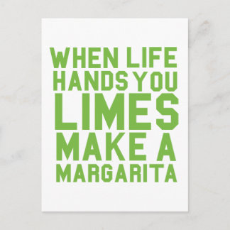 Carte Postale Quand la vie vous fait faire une Margarita