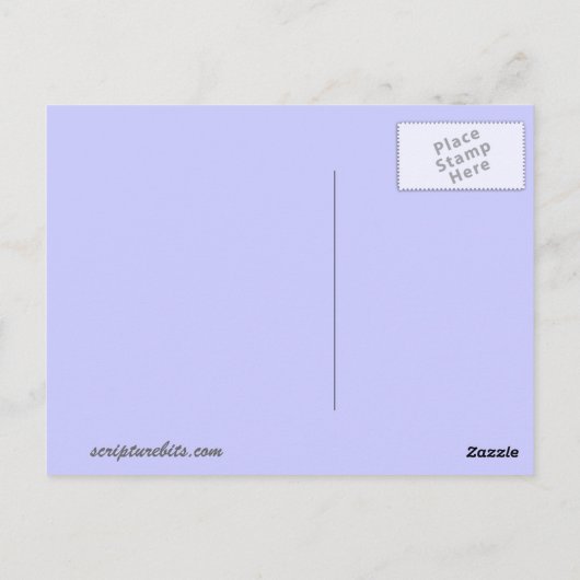 Carte Postale Quand l'ange de l'Éternel apparut à Gédéon, il (Dos)