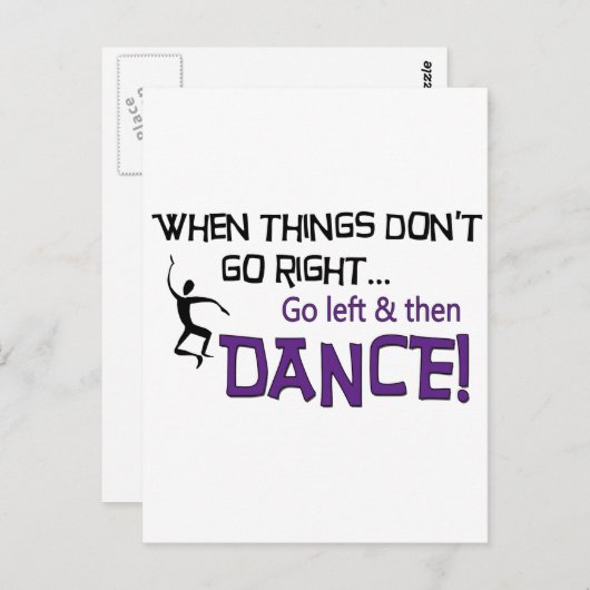 Carte Postale Quand les choses ne vont pas bien... (Devant / Derrière)