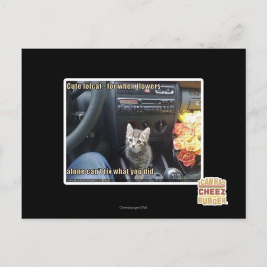 Carte Postale Quand les fleurs ne suffisent pas (Devant)