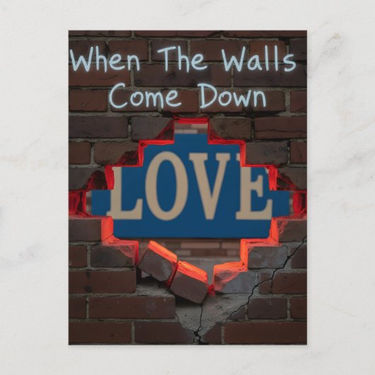 Carte Postale Quand Les Murs Tombent (Devant)