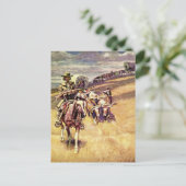 Carte Postale « Quand les trains de chariots étaient faibles » p (Debout devant)