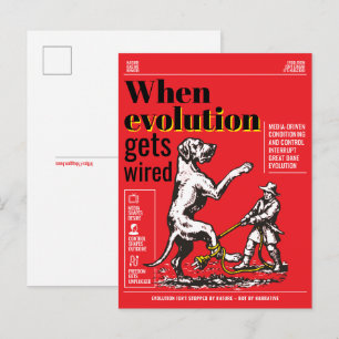 Carte Postale Quand l'évolution est câblée, les Grands Danois so