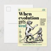 Carte Postale Quand l'évolution est câblée, les Grands Danois so (Devant / Derrière)