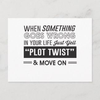 Carte Postale Quand quelque chose ne va pas dans votre vie, hurl