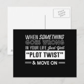 Carte Postale Quand quelque chose va mal dans votre vie, criez (Devant / Derrière)