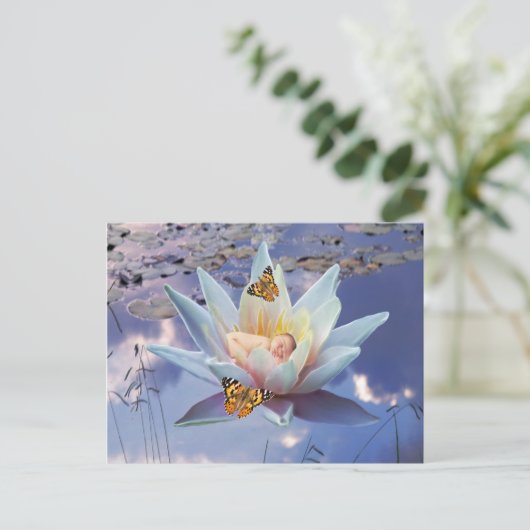 Carte Postale Quand un petit bébé va dormir (Debout devant)