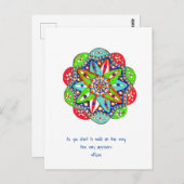 Carte Postale Quand vous commencez à marcher sur le chemin, le c (Devant / Derrière)