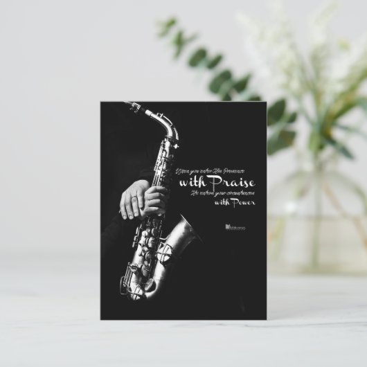 Carte Postale Quand vous entrez Sa présence avec Louange (Debout devant)