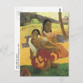 Carte Postale Quand vous marierez-vous ? par Paul Gauguin, Art V (Devant / Derrière)