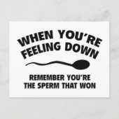 Carte Postale Quand vous vous sentez en bas. Rappelez-vous que v (Devant)