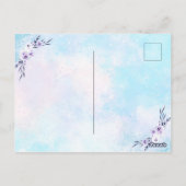 Carte Postale Quarante Anniversaire de fête Pastel (Dos)