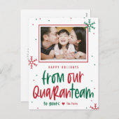 Carte postale Quaranteam EDITABLE COLOR Holiday Ca (Devant / Derrière)