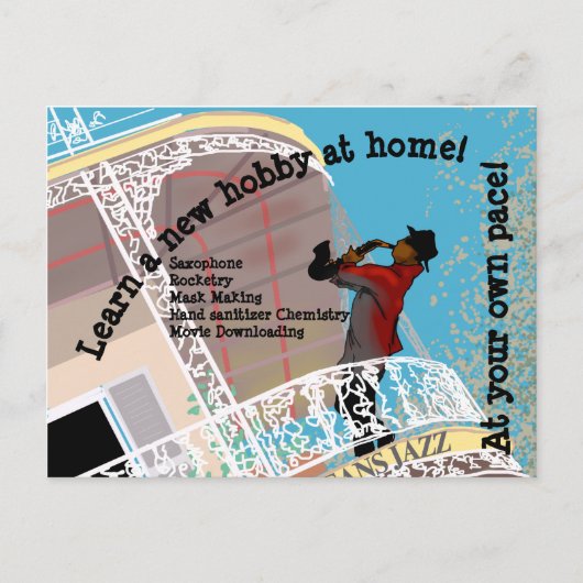 Carte Postale QUARANTINE HOBBIES par Slipperywindow (Devant)