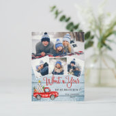 Carte Postale Quarantine Joyeux Noël Rustique 4 PHOTO Salutation (Debout devant)