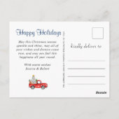 Carte Postale Quarantine Joyeux Noël Rustique 4 PHOTO Salutation (Dos)