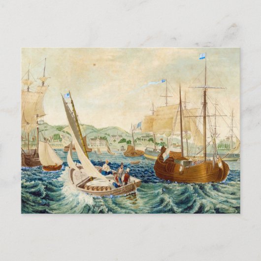 Carte Postale Quarantine, Staten Island 1833 (Devant)