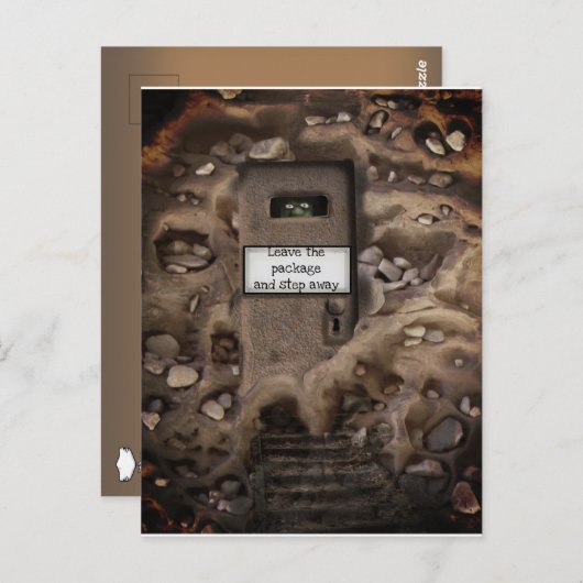 Carte Postale QUARANTINE TROLL FUNNY ISOLATION par Jetpackcorps (Devant / Derrière)