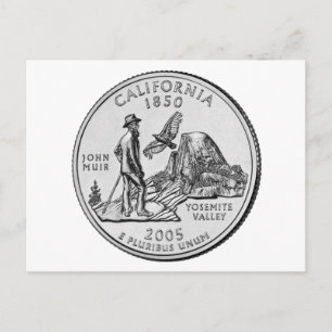 Carte Postale Quart de dollar de Californie