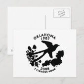 Carte Postale Quart de dollar de l'Oklahoma (Devant / Derrière)