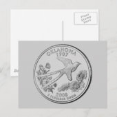 Carte Postale Quart de dollar de l'Oklahoma (Devant / Derrière)