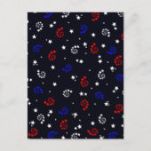 Carte Postale Quart de Juillet Etoiles - 4 Juillet (Devant)