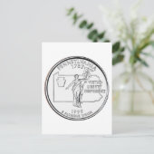 Carte Postale Quarter d'État de Pennsylvanie (Debout devant)