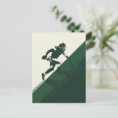 Carte Postale Quarterback courant (Debout devant)