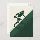 Carte Postale Quarterback courant (Devant / Derrière)