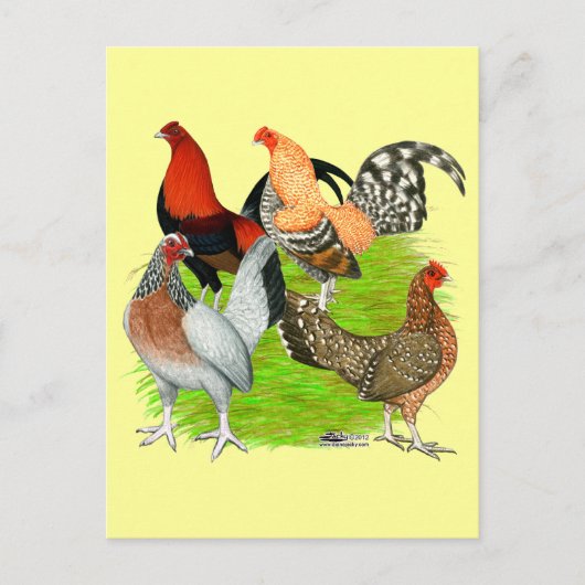 Carte Postale Quartet à l'anglais (Devant)