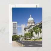 Carte Postale Quartier central de Singapour (Devant / Derrière)