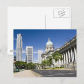 Carte Postale Quartier central de Singapour (Devant / Derrière)