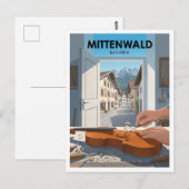 Carte Postale Quartier de fabrication de violons de Mittenwald A (Devant / Derrière)