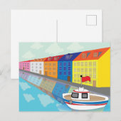 Carte Postale Quartier de la façade maritime de Copenhague (Devant / Derrière)