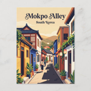 Carte Postale Quartier de la ruelle de la vieille ville de Mokpo
