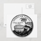 Carte Postale Quartier de l'état des Samoa américaines (Devant / Derrière)