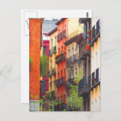 Carte Postale Quartier de Madrid, Espagne (Devant / Derrière)