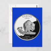 Carte Postale Quartier d'État de Faux Kansas (Devant / Derrière)