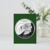 Carte Postale Quartier d'état de Indiana Reverse Side Faux (Debout devant)