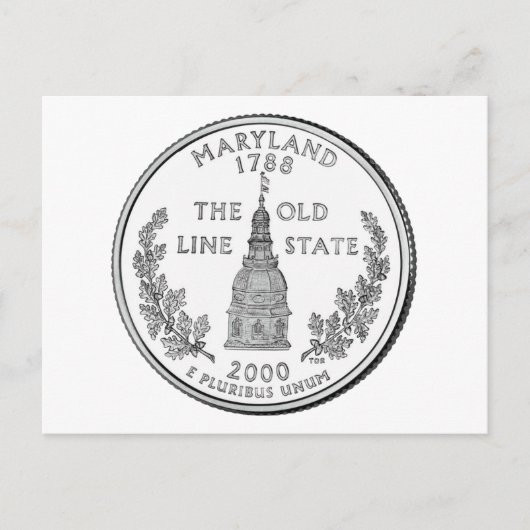 Carte Postale Quartier d'État du Maryland (Devant)